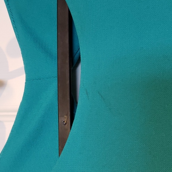 NWT BCBG MAXAZRIA Long Turquoise Dresss - Picture 9 of 12